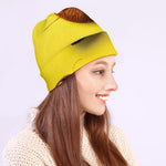Yellow Coconut Pattern Print Beanie