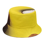 Yellow Coconut Pattern Print Bucket Hat