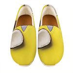 Yellow Coconut Pattern Print Casual Shoes
