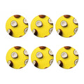 Yellow Coconut Pattern Print Coaster Set