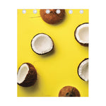 Yellow Coconut Pattern Print Curtain