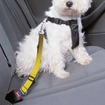 Yellow Coconut Pattern Print Dog Seat Belt