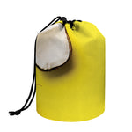 Yellow Coconut Pattern Print Drawstring Makeup Bag