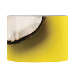 Yellow Coconut Pattern Print Drum Lamp Shade
