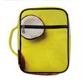 Yellow Coconut Pattern Print Front Pocket Bible Bag