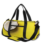 Yellow Coconut Pattern Print Gym Bag