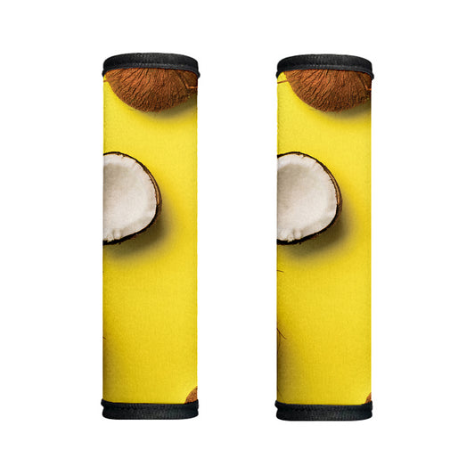 Yellow Coconut Pattern Print Handle Covers