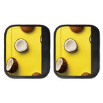 Yellow Coconut Pattern Print Handle Covers