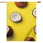 Yellow Coconut Pattern Print House Flag