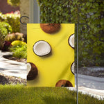 Yellow Coconut Pattern Print House Flag