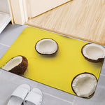 Yellow Coconut Pattern Print Indoor Door Mat