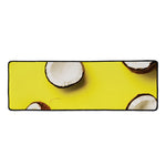Yellow Coconut Pattern Print Long Kitchen Mat