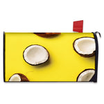 Yellow Coconut Pattern Print Mailbox Cover