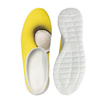 Yellow Coconut Pattern Print Mesh Casual Shoes