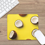 Yellow Coconut Pattern Print Mouse Pad
