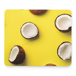 Yellow Coconut Pattern Print Mouse Pad