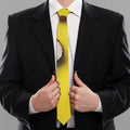Yellow Coconut Pattern Print Necktie
