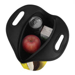 Yellow Coconut Pattern Print Neoprene Lunch Bag