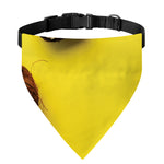 Yellow Coconut Pattern Print Over The Collar Dog Bandana