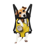 Yellow Coconut Pattern Print Pet Carrier Backpack