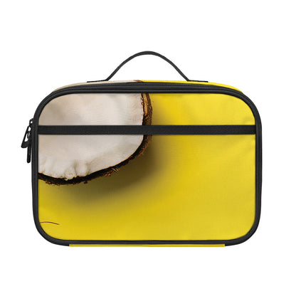 Yellow Coconut Pattern Print Portable Lunch Bag