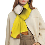 Yellow Coconut Pattern Print Scarf