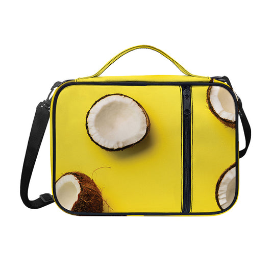Yellow Coconut Pattern Print Shoulder Strap Bible Bag