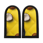 Yellow Coconut Pattern Print Skillet Handle Cover