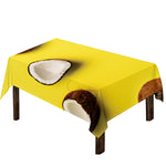 Yellow Coconut Pattern Print Tablecloth