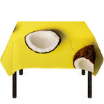 Yellow Coconut Pattern Print Tablecloth
