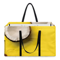 Yellow Coconut Pattern Print Utility Tote Bag
