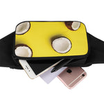 Yellow Coconut Pattern Print Waist Bag