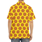 Yellow Cookie Pattern Print Aloha Shirt