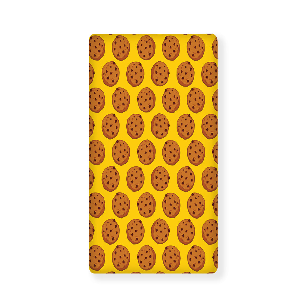 Yellow Cookie Pattern Print Baby Crib Sheet