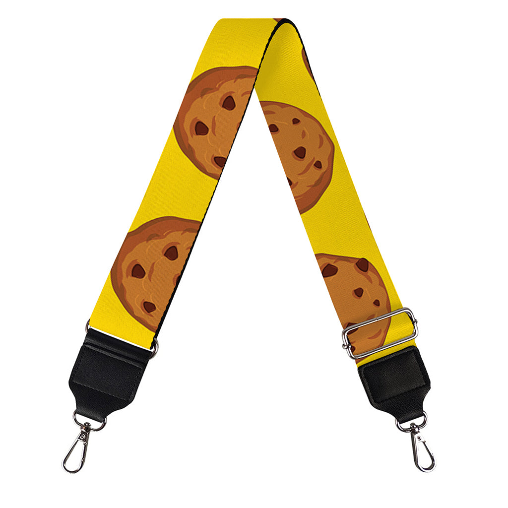 Yellow Cookie Pattern Print Bag Strap