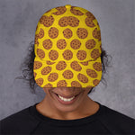 Yellow Cookie Pattern Print Baseball Cap