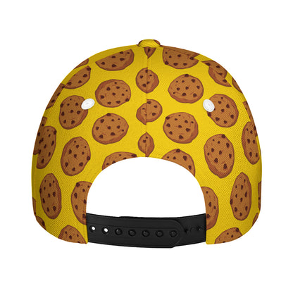 Yellow Cookie Pattern Print Baseball Cap