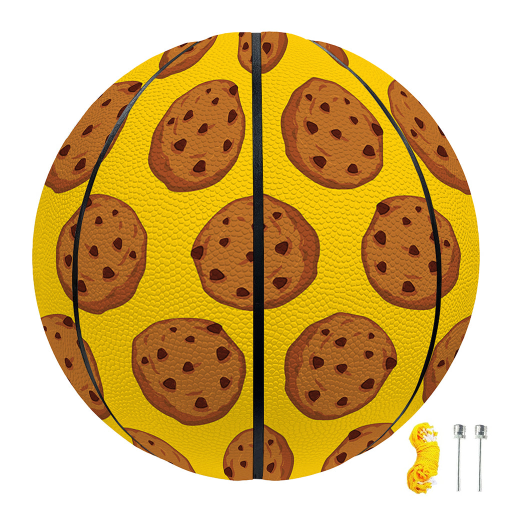 Yellow Cookie Pattern Print Basketball
