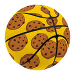 Yellow Cookie Pattern Print Basketball