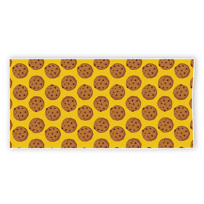 Yellow Cookie Pattern Print Beach Towel