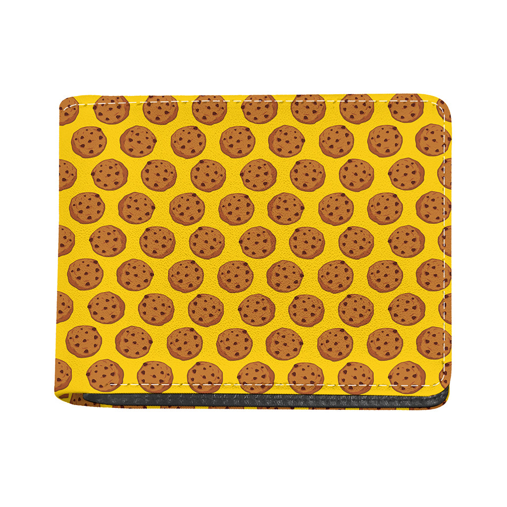 Yellow Cookie Pattern Print Bifold Wallet
