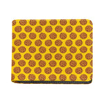 Yellow Cookie Pattern Print Bifold Wallet