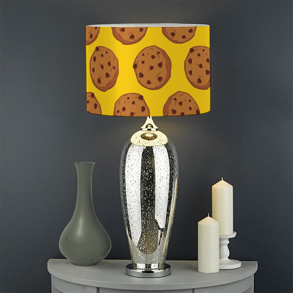Yellow Cookie Pattern Print Drum Lamp Shade