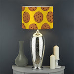 Yellow Cookie Pattern Print Drum Lamp Shade