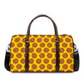 Yellow Cookie Pattern Print Duffel Bag