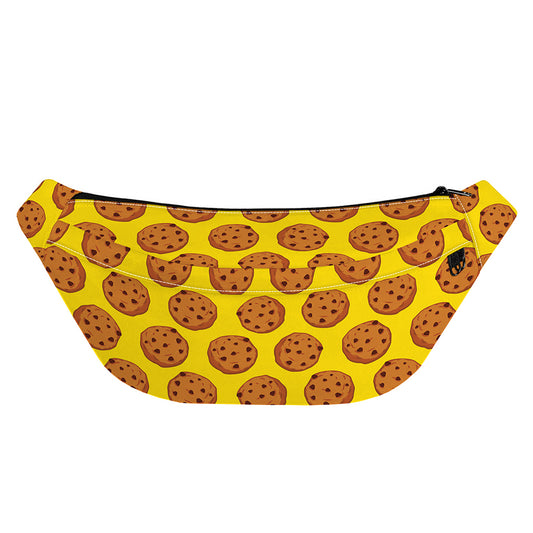 Yellow Cookie Pattern Print Fanny Pack