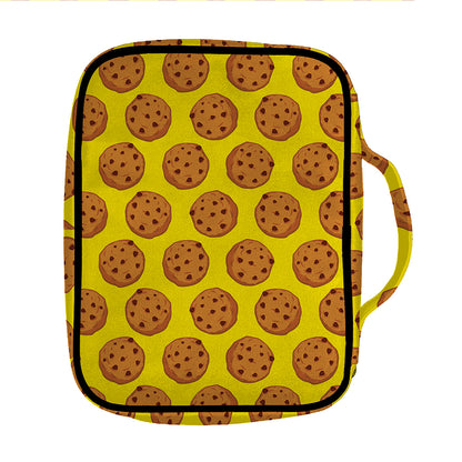 Yellow Cookie Pattern Print Front Pocket Bible Bag