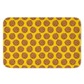 Yellow Cookie Pattern Print Indoor Door Mat