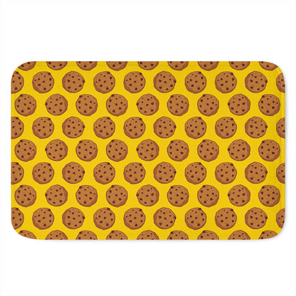 Yellow Cookie Pattern Print Indoor Door Mat