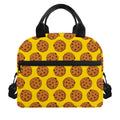 Yellow Cookie Pattern Print Insulated Lunch Bag